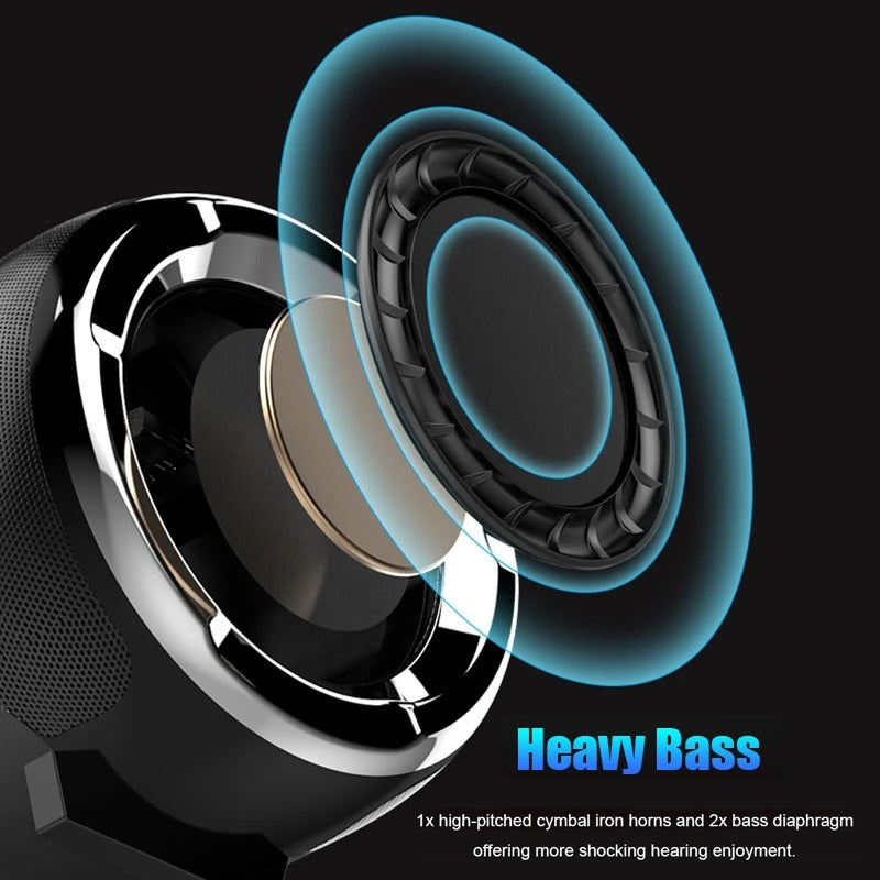 Portable Anti-Fall Bluetooth Speaker with Subwoofer