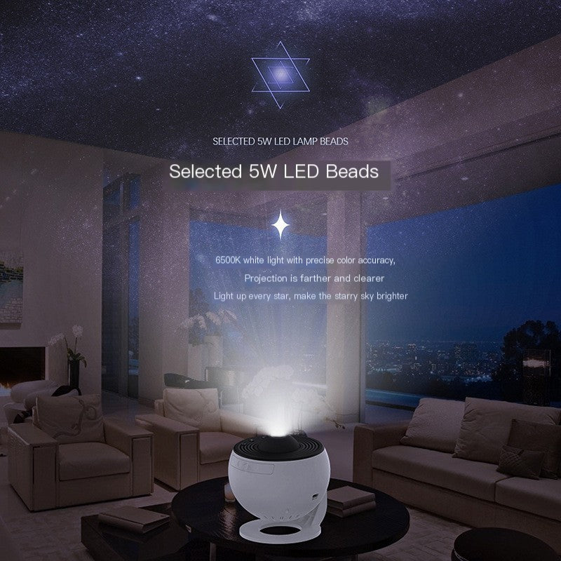 Galaxy Projector Light — HD Starry Sky Projector for Bedroom & Ambient Setups