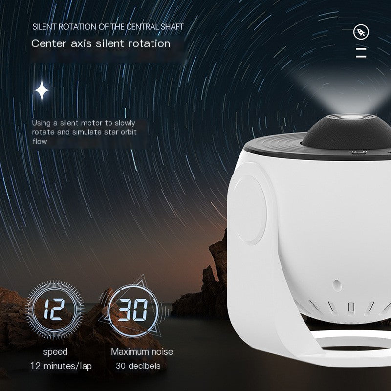 Galaxy Projector Light — HD Starry Sky Projector for Bedroom & Ambient Setups