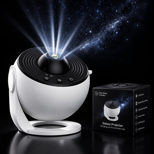 Galaxy Projector Light — HD Starry Sky Projector for Bedroom & Ambient Setups